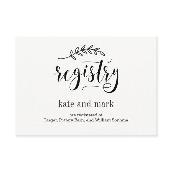 Registry  - Rustic Elegance - Kraft