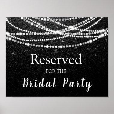 Reserved Bridal Party String Lights Poster