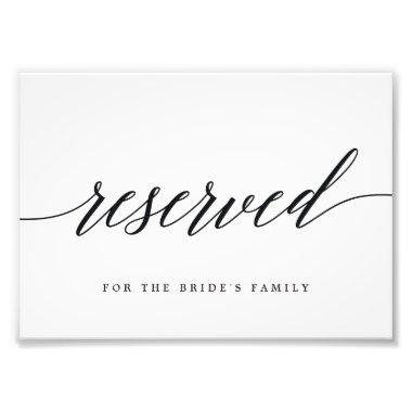 Reserved Sign Choose Your Size Modern Script