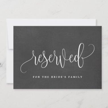 Reserved Sign - Lovely Calligraphy