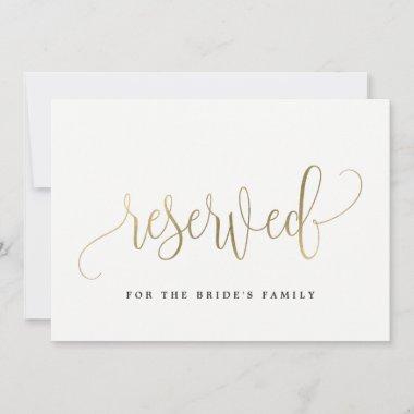 Reserved Sign - Lovely Calligraphy Invitations