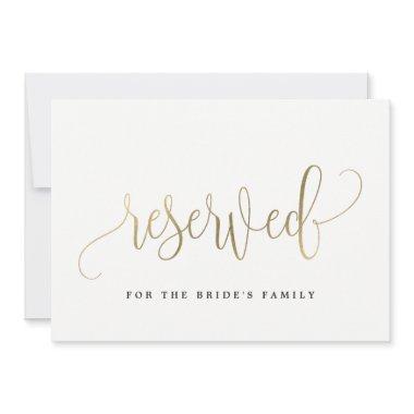 Reserved Sign - Lovely Calligraphy Invitations