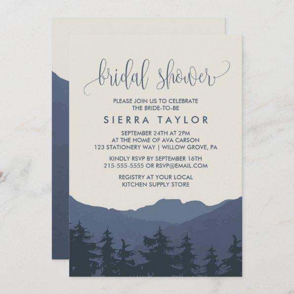 Retreat to the Mountains Bridal Shower Invitations