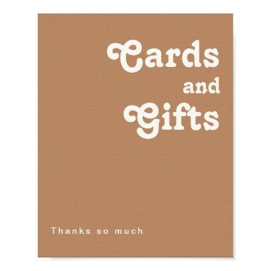 Retro Beach | Brown  and Gifts Sign