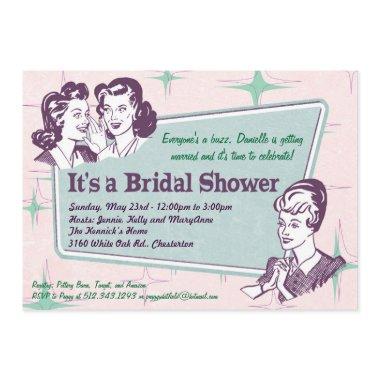 Retro Beehive Hairdo- Bridal Shower Invitations