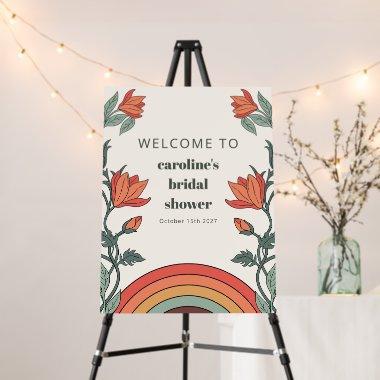 Retro Bohemian Rainbow Floral Unique  Foam Board