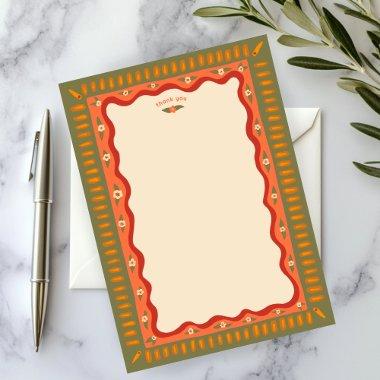 Retro Boho Fun Handmade CUSTOM  Thank You