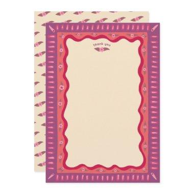 Retro Boho Fun Handmade CUSTOM  Thank You