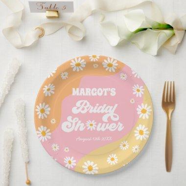 Retro Boho Hippy Daisy  Decorations Paper Plates