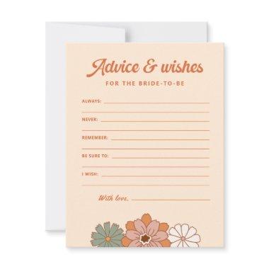 Retro Bridal Shower Advice & Wishes Invitations