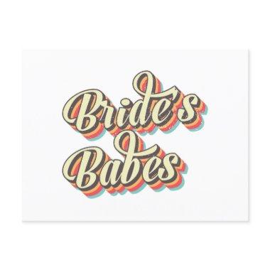 Retro Brides Babes, Bachelorette Bridal Party Gift Holiday Post