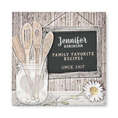 Retro Chalkboard, Mason Jar and Daisy Magnet
