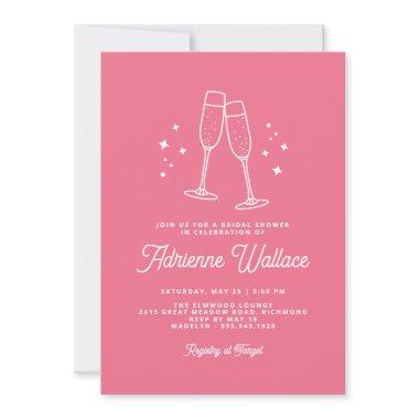 Retro Champagne | Hot Pink