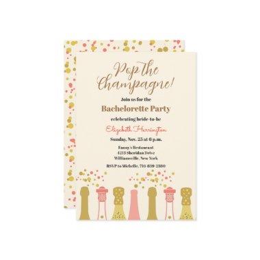 Retro Champagne Vintage Cool Bachelorette Party