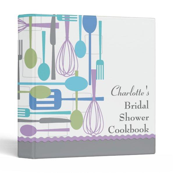 Retro Cooking Bridal Shower Cookbook Recipe Binder