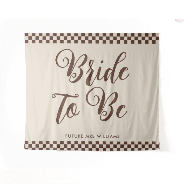 Retro Cool bride to be  Backdrop