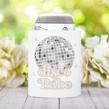 Retro Disco Ball  Disco Babe Can Cooler