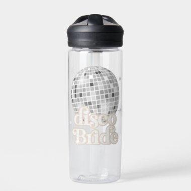 Retro Disco Ball Bridal Shower Disco Bride Water Bottle