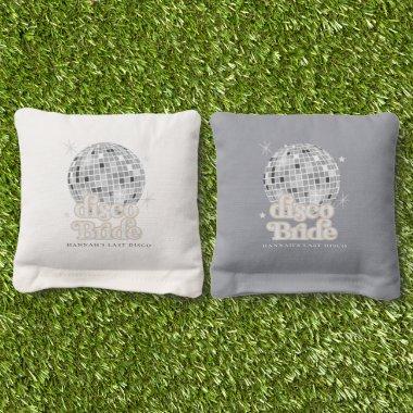 Retro Disco Ball Last Disco  Cornhole Bags