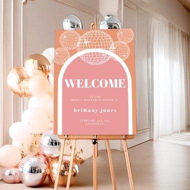 Retro Disco Pink and Orange Groovy  Foam Board