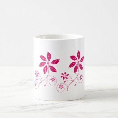 Retro - Funky Flowered Beverage Mugs