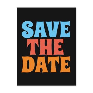 RETRO GROOVY 1960'S SAVE THE DATE Post