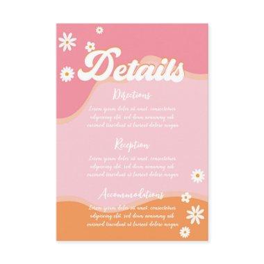 Retro Groovy , 70s Hippie Vibes Daisy Enclosure