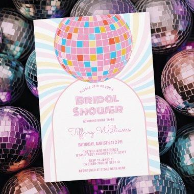 Retro Groovy Pink Disco Ball 70s 80s