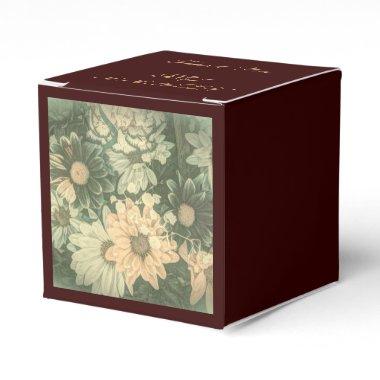 retro hippie bohemian summer daisy wedding favor boxes