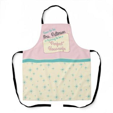 Retro Housewife Bridal Humor Apron