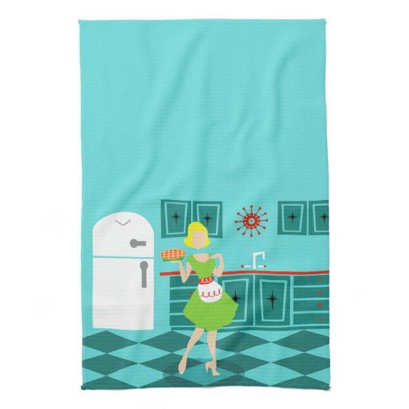 Retro Housewife Kitchen Towels