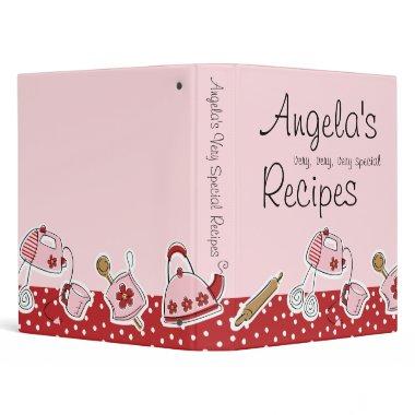 Retro Kitchen Recipe Binder