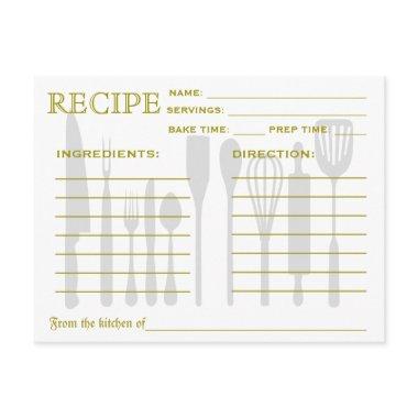 Retro Kitchen Tools Recipe  Colorful Striped