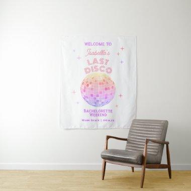 Retro Last Disco Bachelorette Weekend Welcome Tapestry