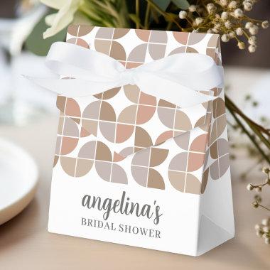 Retro MCM Pattern - neutral colors - Bridal Shower Favor Boxes