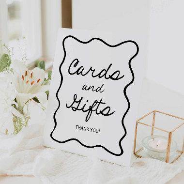 Retro Minimal Bridal Shower Invitations and Gifts Sign