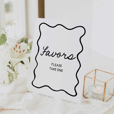 Retro Minimal Favors Bridal Shower Sign