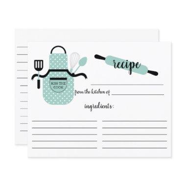 Retro Mint Apron Kitchen Tools Recipe