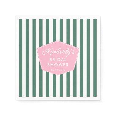 Retro Pink And Green Beverly Hills  Napkins
