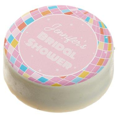 Retro Pink Disco Ball 70s 80s Themed  Chocolate Covered Oreo