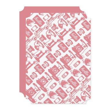 Retro Pink Vintage Telephone