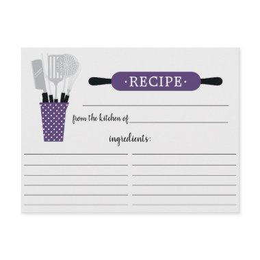 Retro Purple Rolling Pin Kitchen Tools Recipe