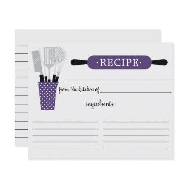 Retro Purple Rolling Pin Kitchen Tools Recipe