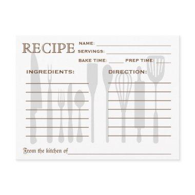 Retro Recipe  Kitchen Tools Striped