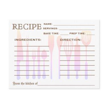 Retro Recipe  Kitchen Tools Striped