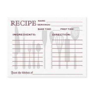 Retro Recipe  Kitchen Tools Striped