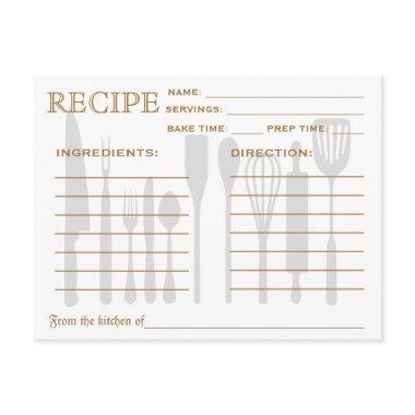 Retro Recipe  Kitchen Tools Striped