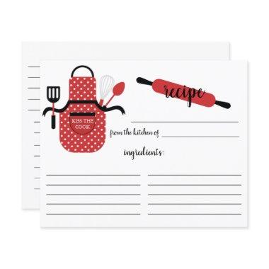 Retro Red Apron Kitchen Tools Recipe