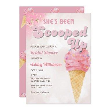 Retro Scooped Up Ice Cream  Blush