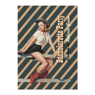 retro stripes cowgirl western bachelorette party